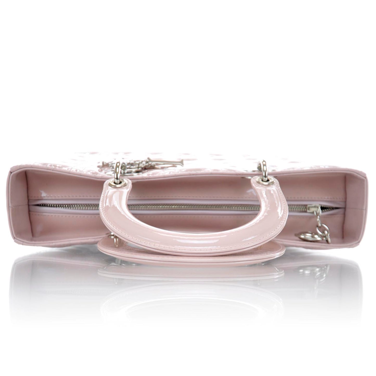 Patent Cannage Large Lady Dior Pink