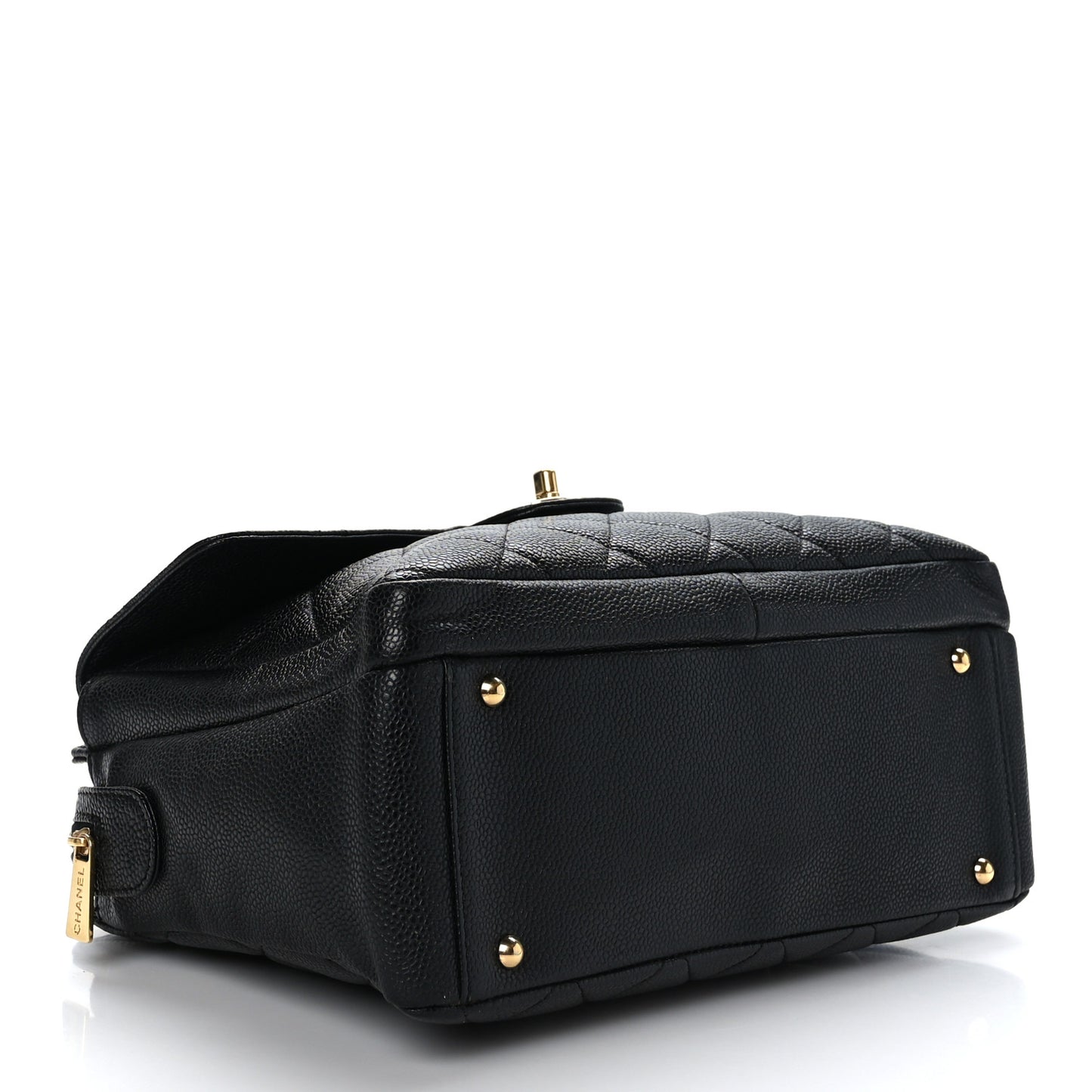 Caviar Quilted Camera Case Black