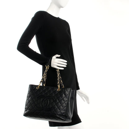 Chanel Caviar Quilted Grand Shopping Tote GST Black 2 of 12