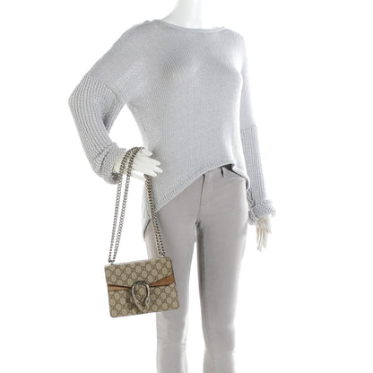 Gucci GG Supreme Monogram Mini Dionysus Shoulder Bag Taupe 2 of 7