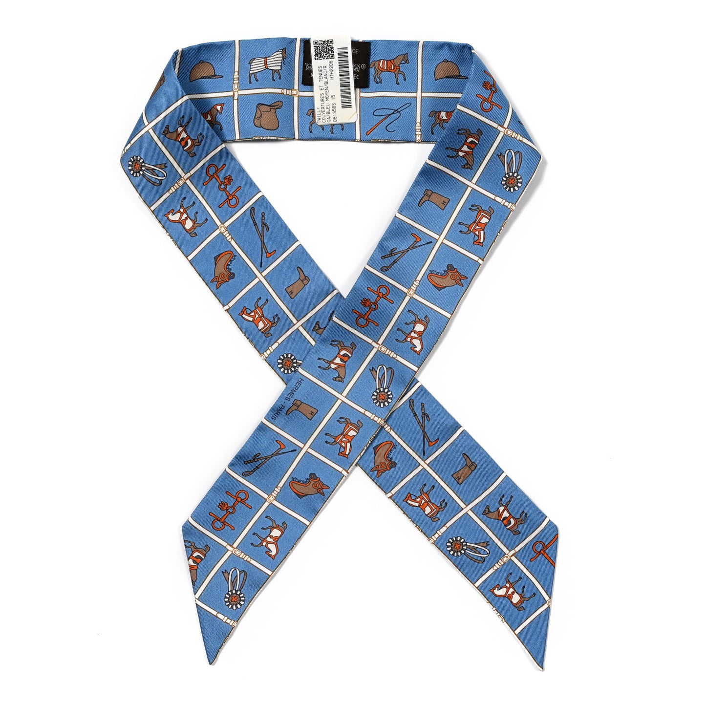 Silk Couvertures Et Tenues Twilly Bleu Moyen Blanc