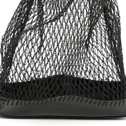 Prada Tessuto Mesh Patent Rete Bag Black 7 of 9