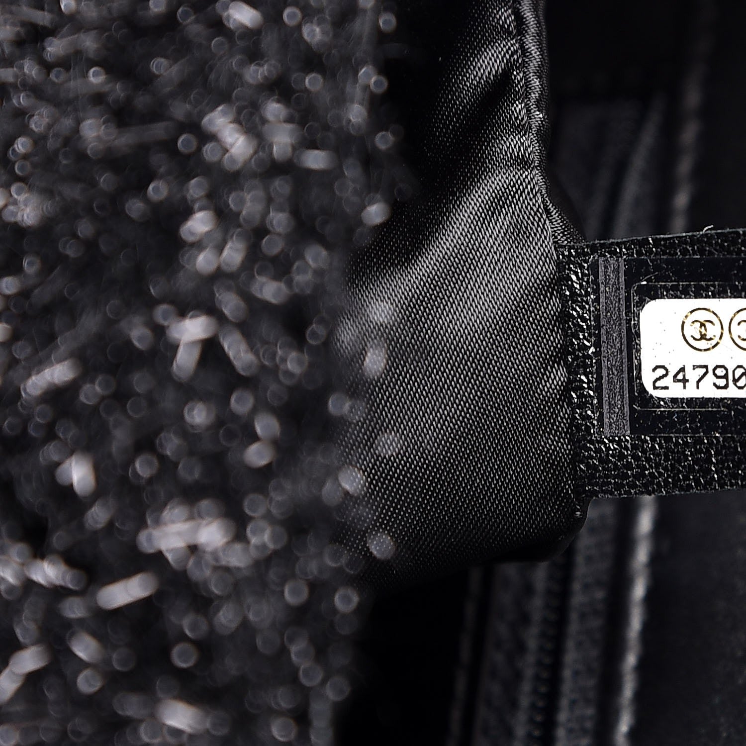 Chanel Lurex Knit Medium Pluto Glitter Flap Black 7 of 8