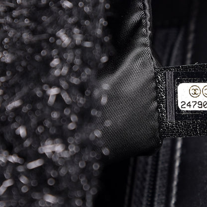 Chanel Lurex Knit Medium Pluto Glitter Flap Black 7 of 8
