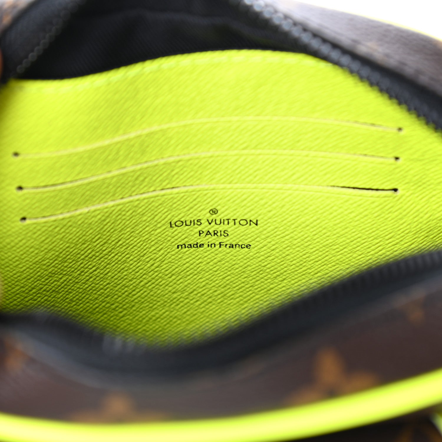 Louis Vuitton Monogram Macassar Christopher Wearable Wallet Fluorescent Yellow 6 of 9
