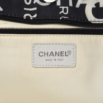 Chanel Canvas 31 Rue Cambon Beach Tote Black 6 of 9