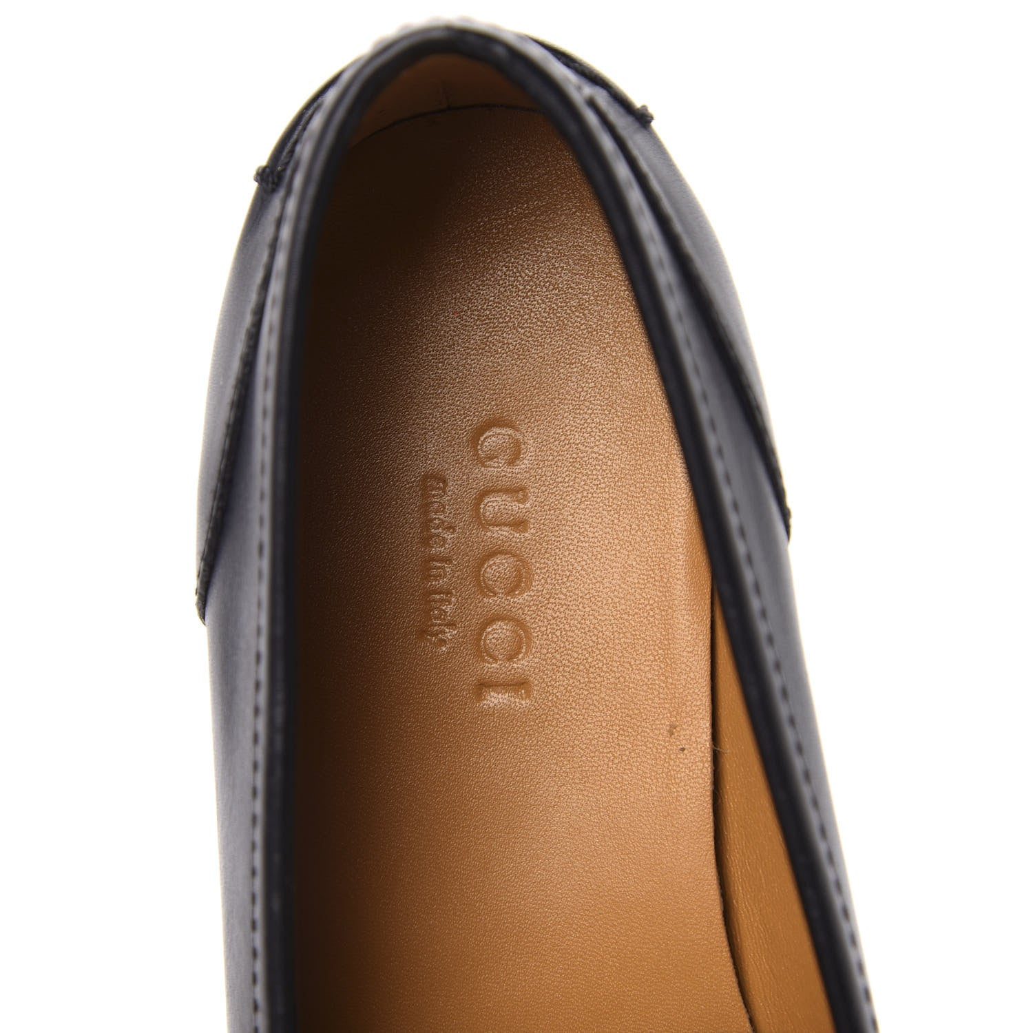 Gucci Calfskin Womens Jordaan Loafers 35 Black 7 of 10