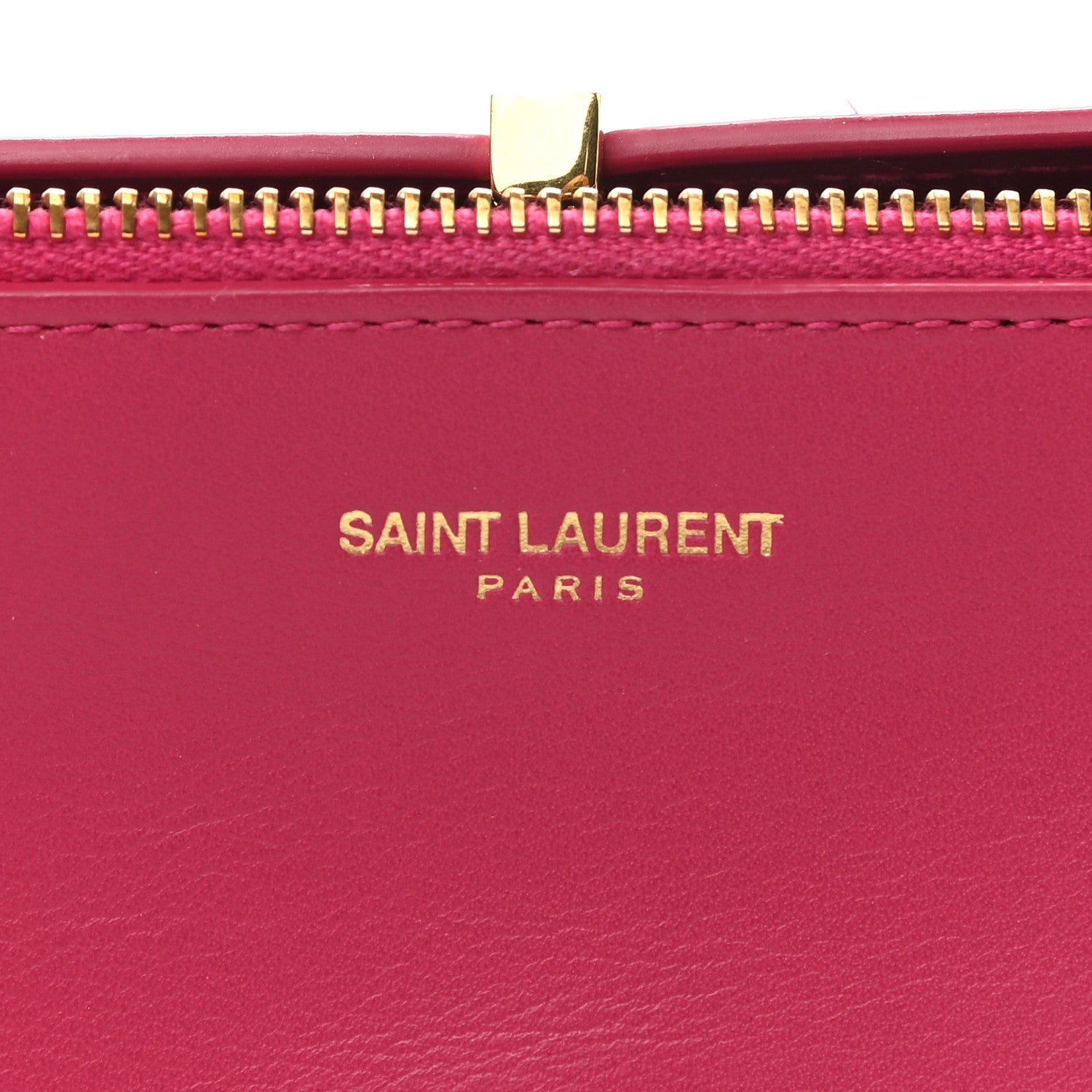 Saint Laurent Calfskin Classic Y Ligne Wallet Fuchsia 6 of 10