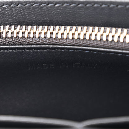Christian Dior Metallic Patent Micro-Cannage Diorama Wallet on Chain Pouch Silver 7 of 10