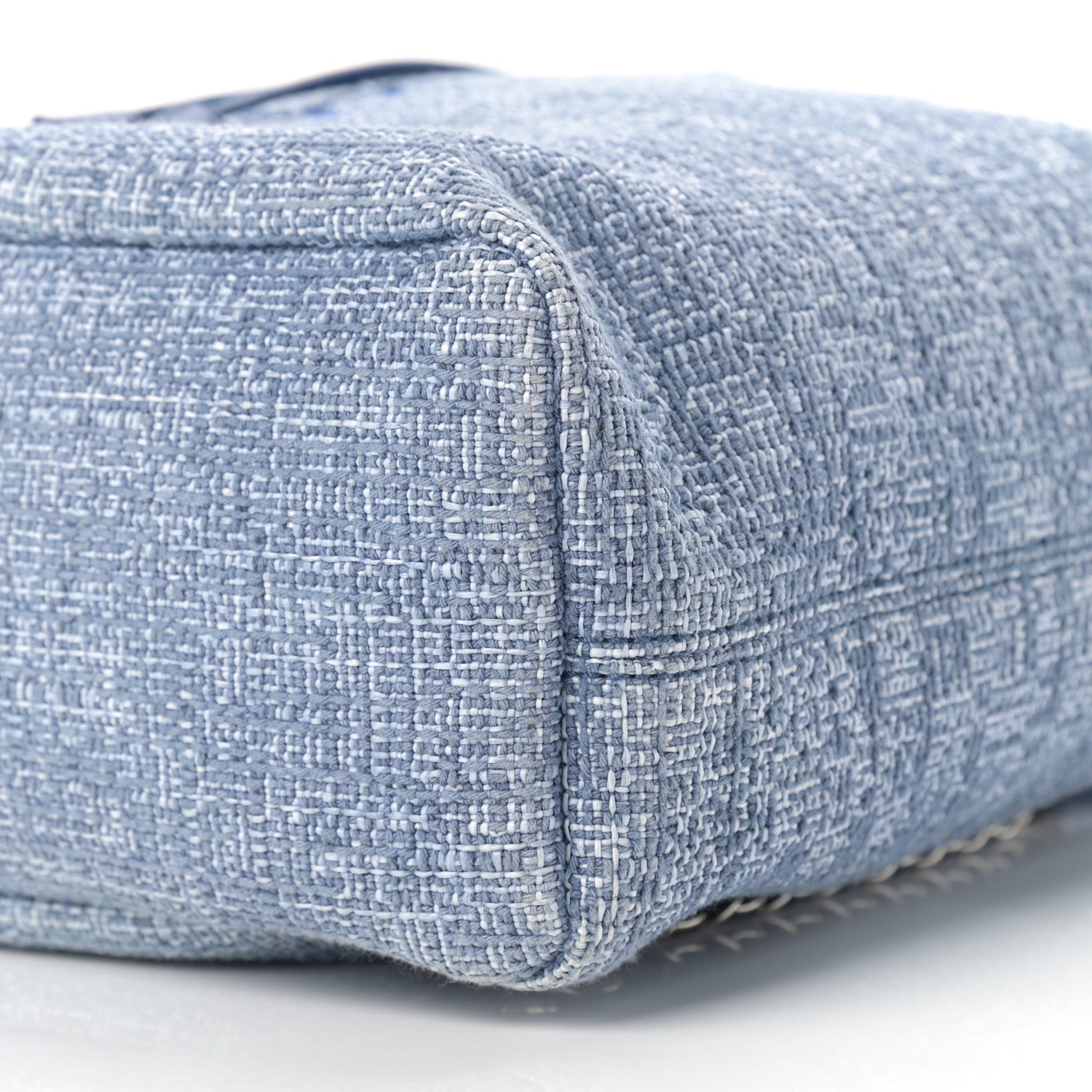 Chanel Canvas Large Deauville Backpack Blue 10 of 10