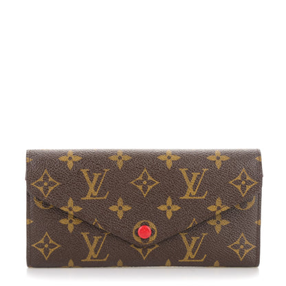 Louis Vuitton Monogram Josephine Wallet Red 1 of 8