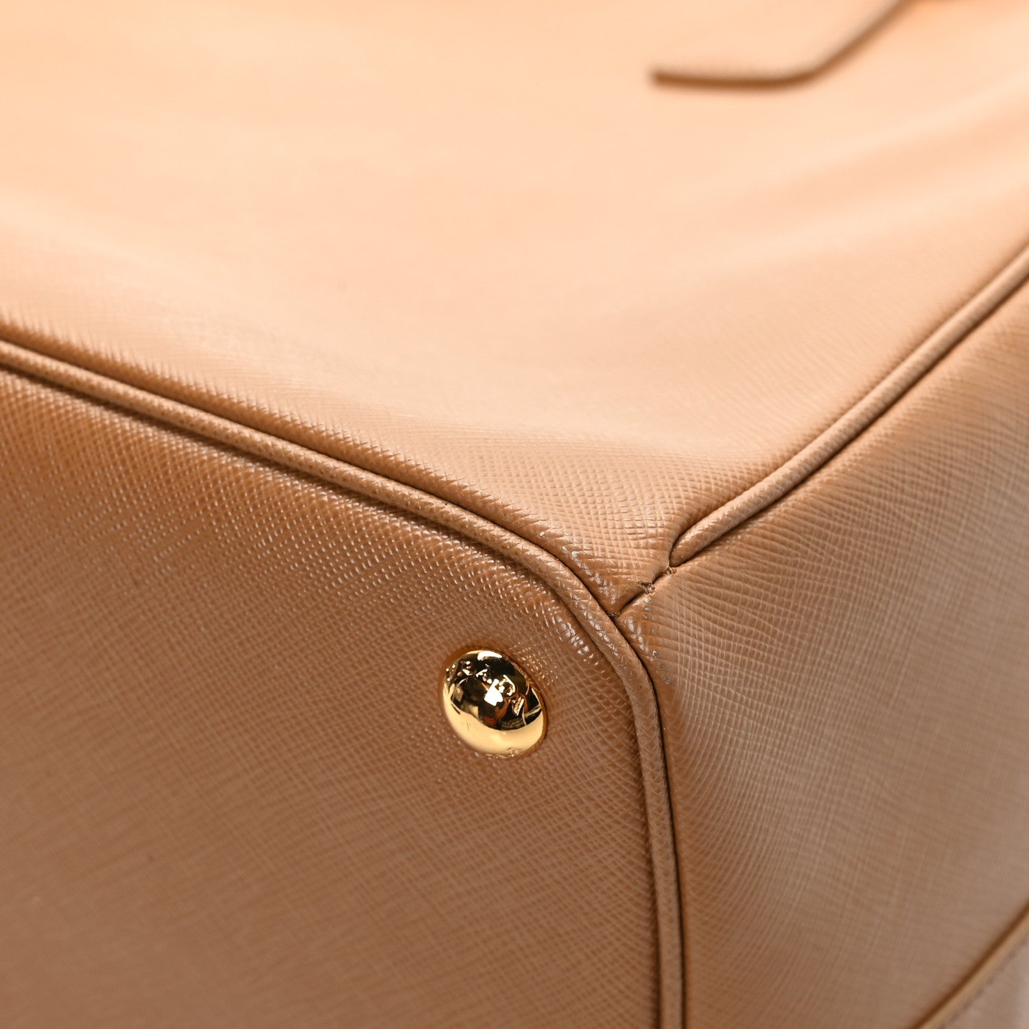 Prada Saffiano Lux Extra Large Galleria Double Zip Tote Caramel 10 of 10