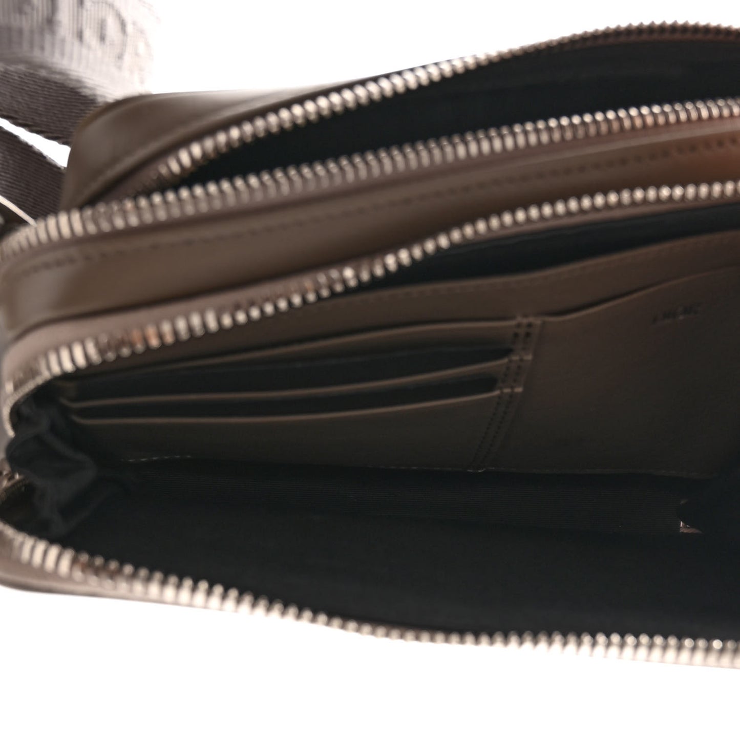 Calfskin Oblique Galaxy Perforated Messenger Marron Multicolor