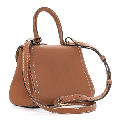 Delvaux Grained Rodeo Calfskin Surpique Mini Brillant Satchel Vegetal Ivory 3 of 9