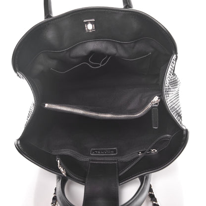 Chanel Calfskin Perforated Up In The Air Tote Black 6 of 11