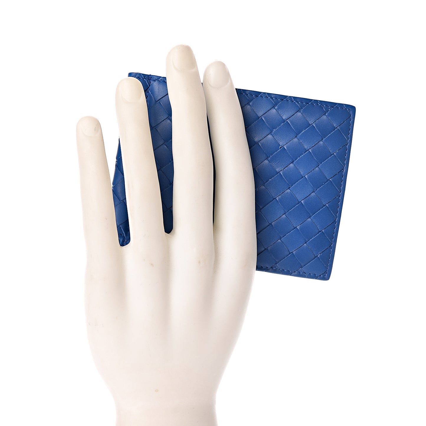Nappa Intrecciato Bi-Fold Wallet Bleuette