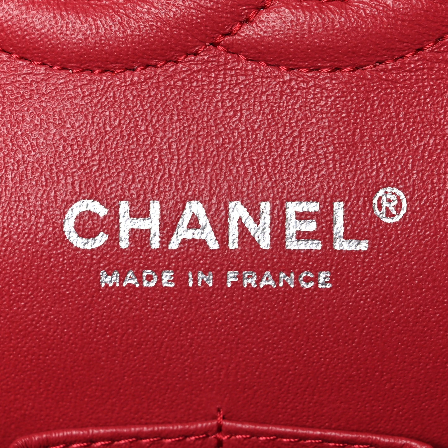 Caviar Quilted Medium Double Flap Dark Red