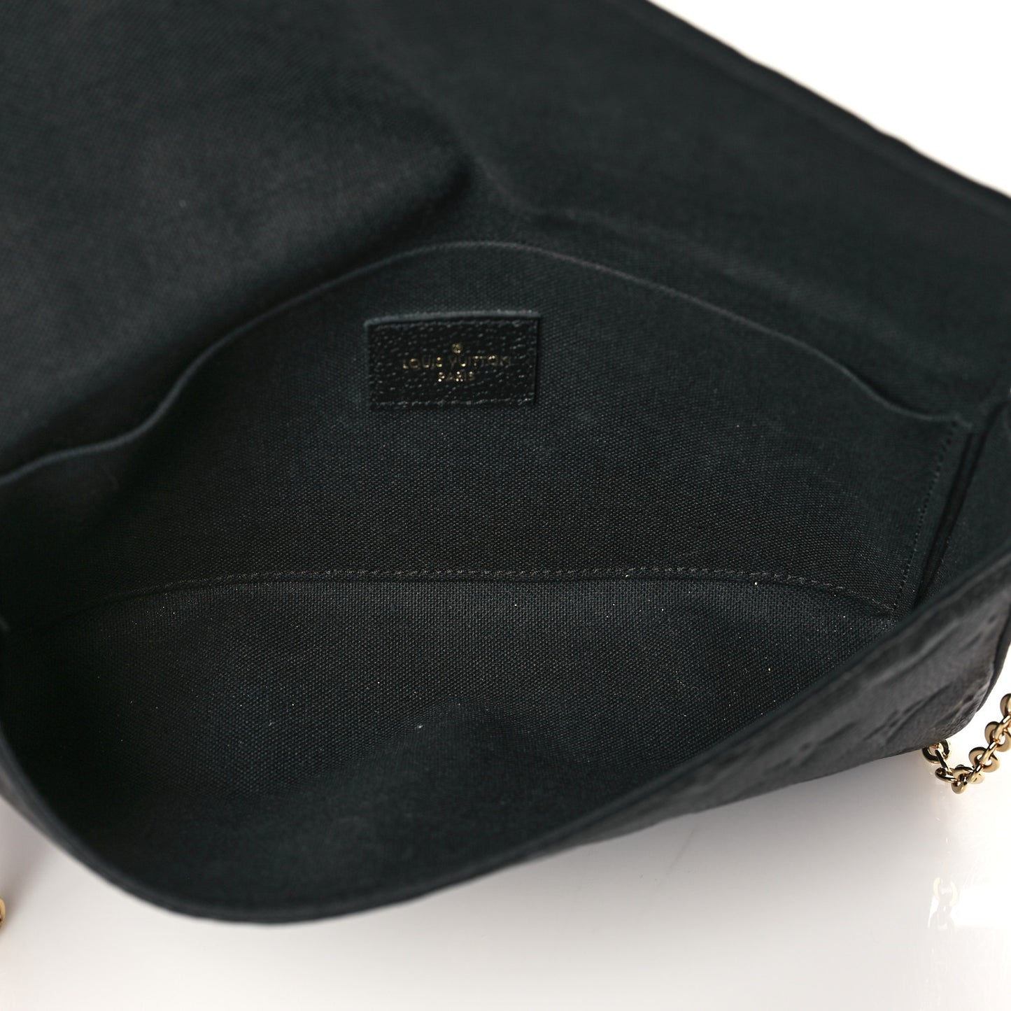 Empreinte Pochette Felicie Chain Wallet Black