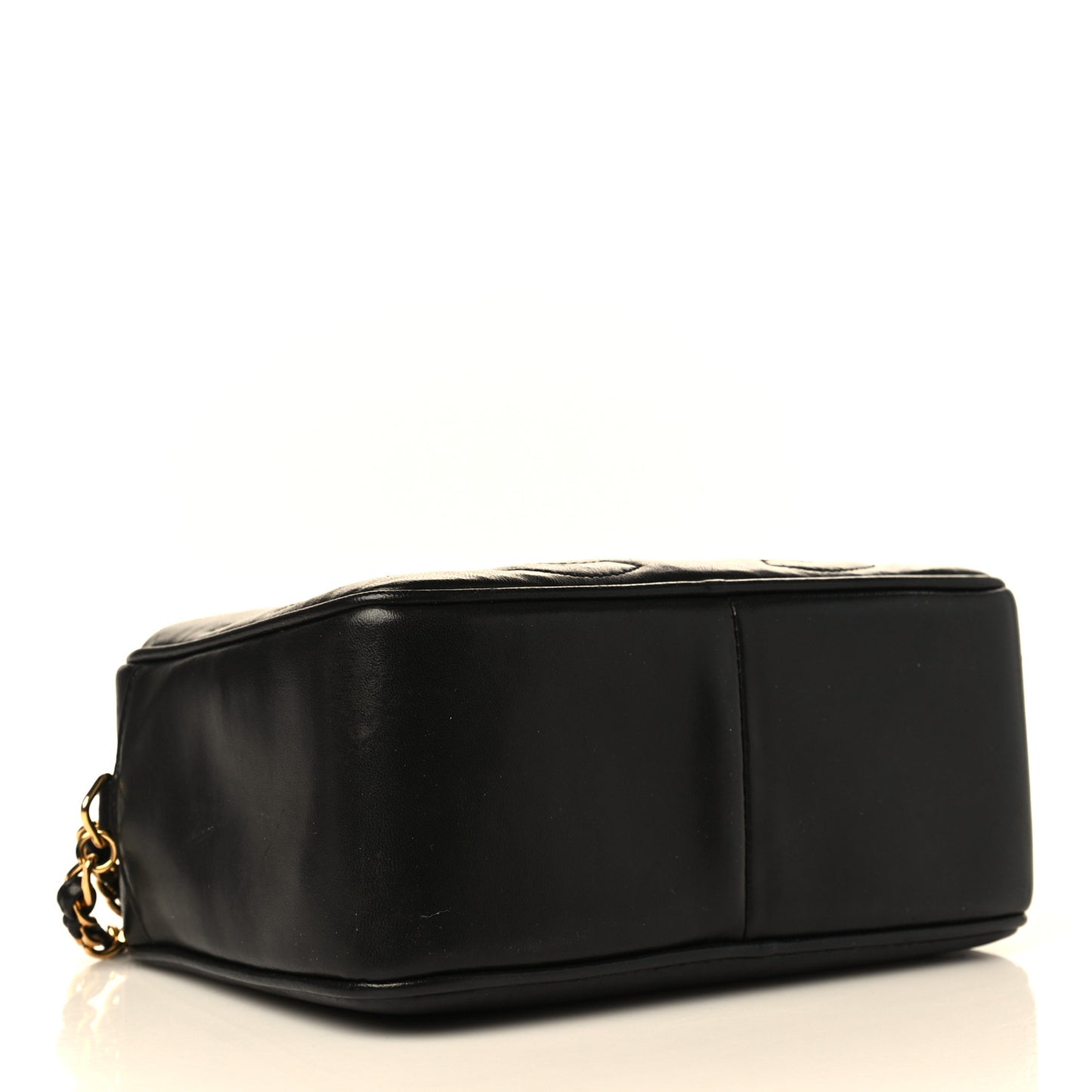 Lambskin CC Tassel Camera Case Black