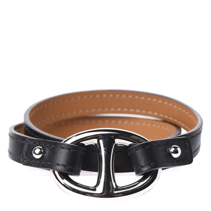 Hermes Swift Granville Double Tour Bracelet S Black 1 of 6