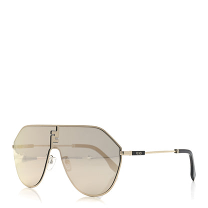 Fendi Metal Aviator Sunglasses FE40080U Gold 1 of 7