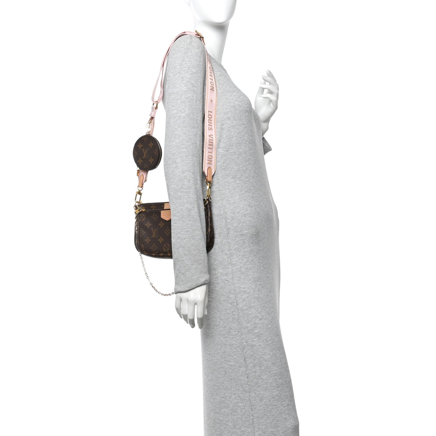 Monogram Multi Pochette Accessories Rose Clair