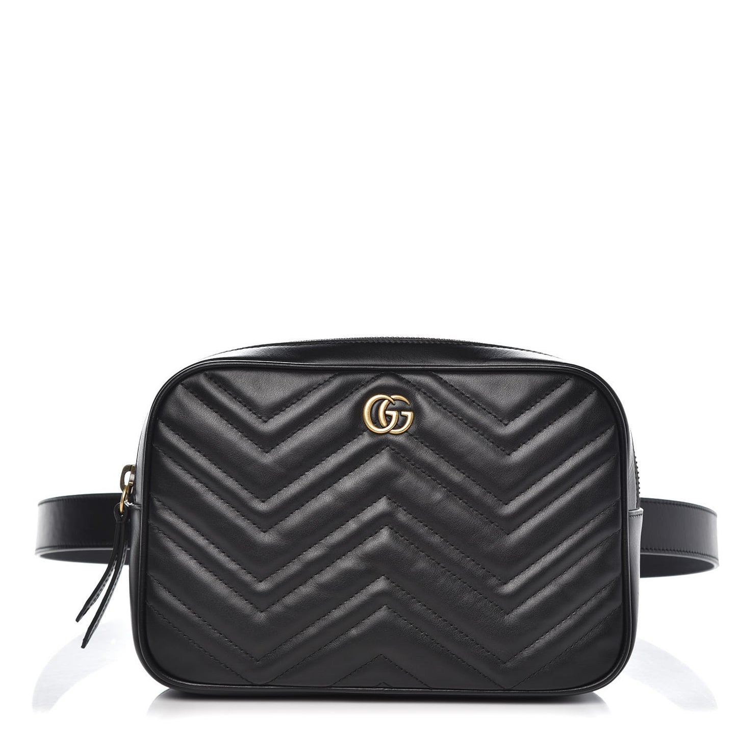 Calfskin Matelasse Mens GG Marmont Belt Bag 100 40 Black