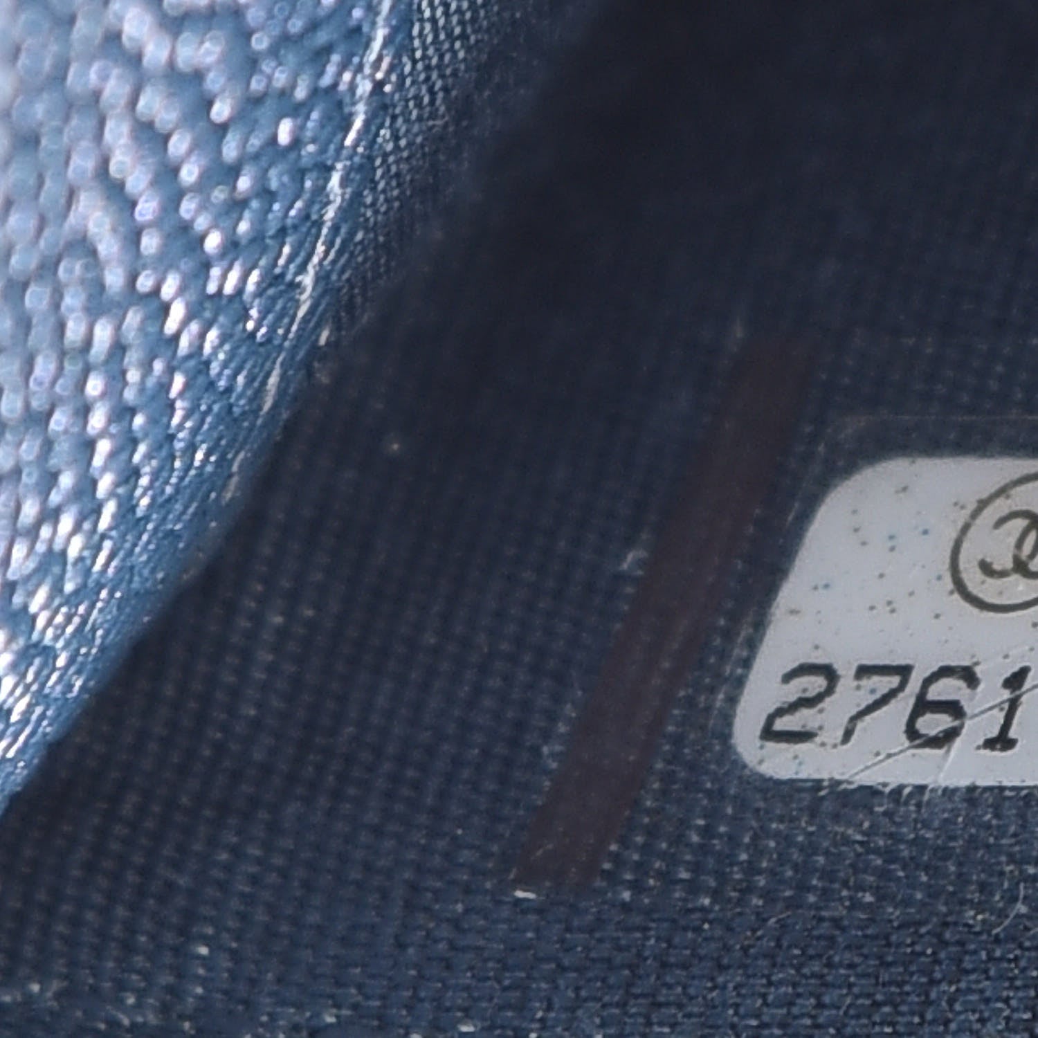 Chanel Iridescent Caviar Quilted Card Holder Dark Blue 8 of 9