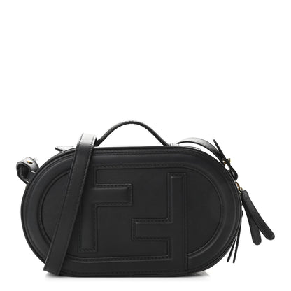Fendi Vitello Grace Matte Mini O'Lock Camera Case Black 1 of 10