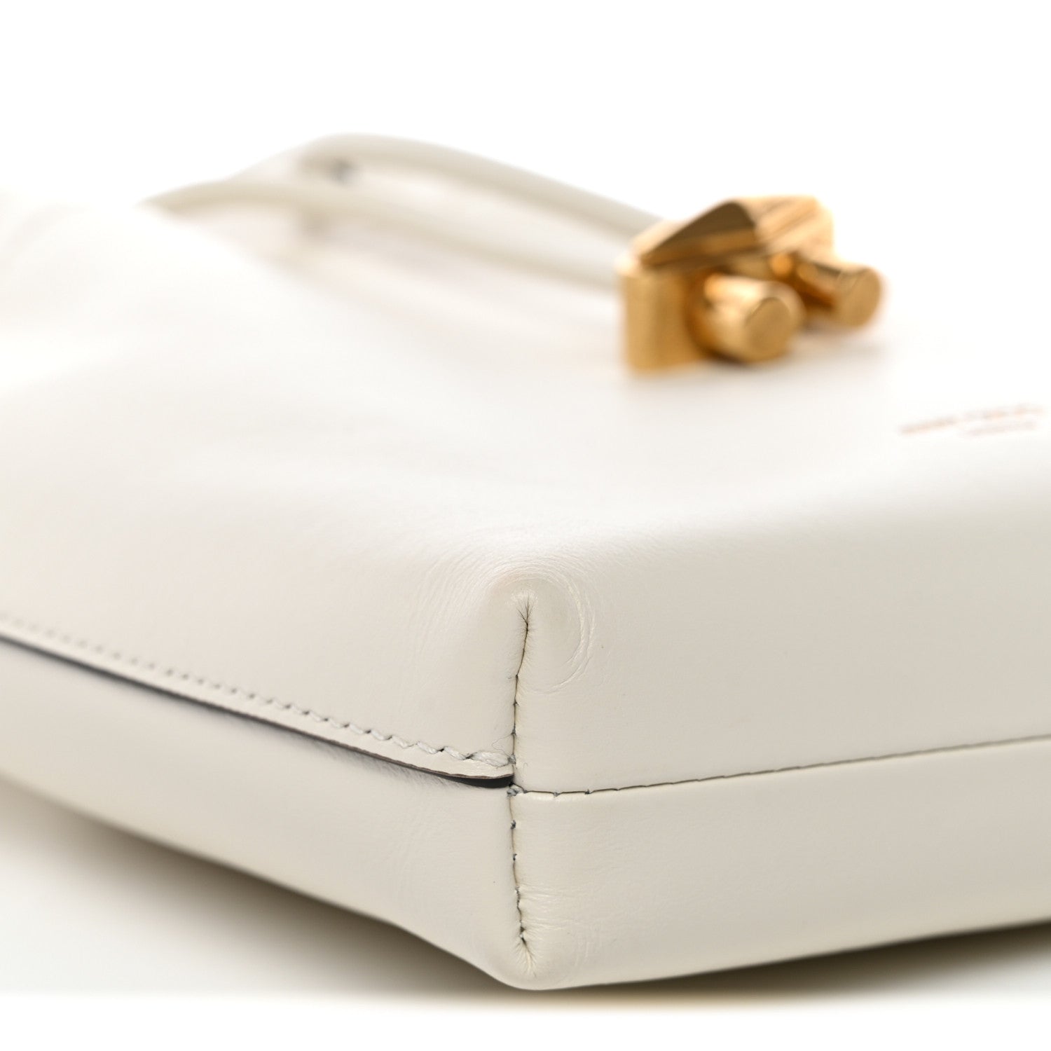 Jimmy Choo Soft Shiny Calfskin Mini Bon Bon N/S Bucket Bag Latte 9 of 10