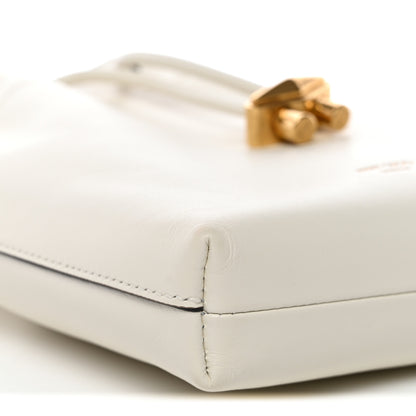 Jimmy Choo Soft Shiny Calfskin Mini Bon Bon N/S Bucket Bag Latte 9 of 10