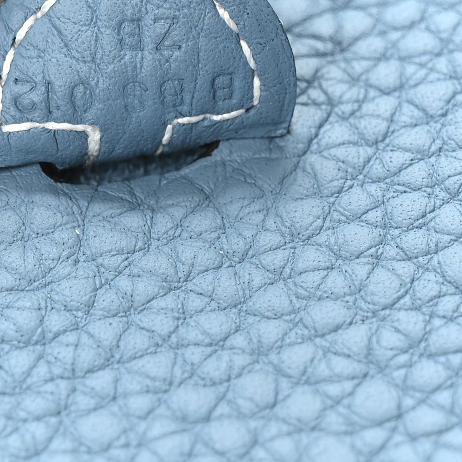 Hermes Taurillon Clemence Evelyne TPM New Blue Jean 7 of 11