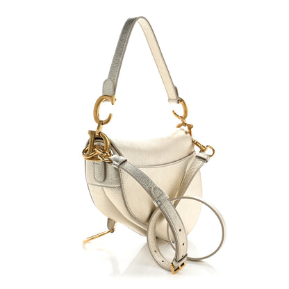 Christian Dior Metallic Goatskin Saddle Bag With Strap Gold 3 of 10
