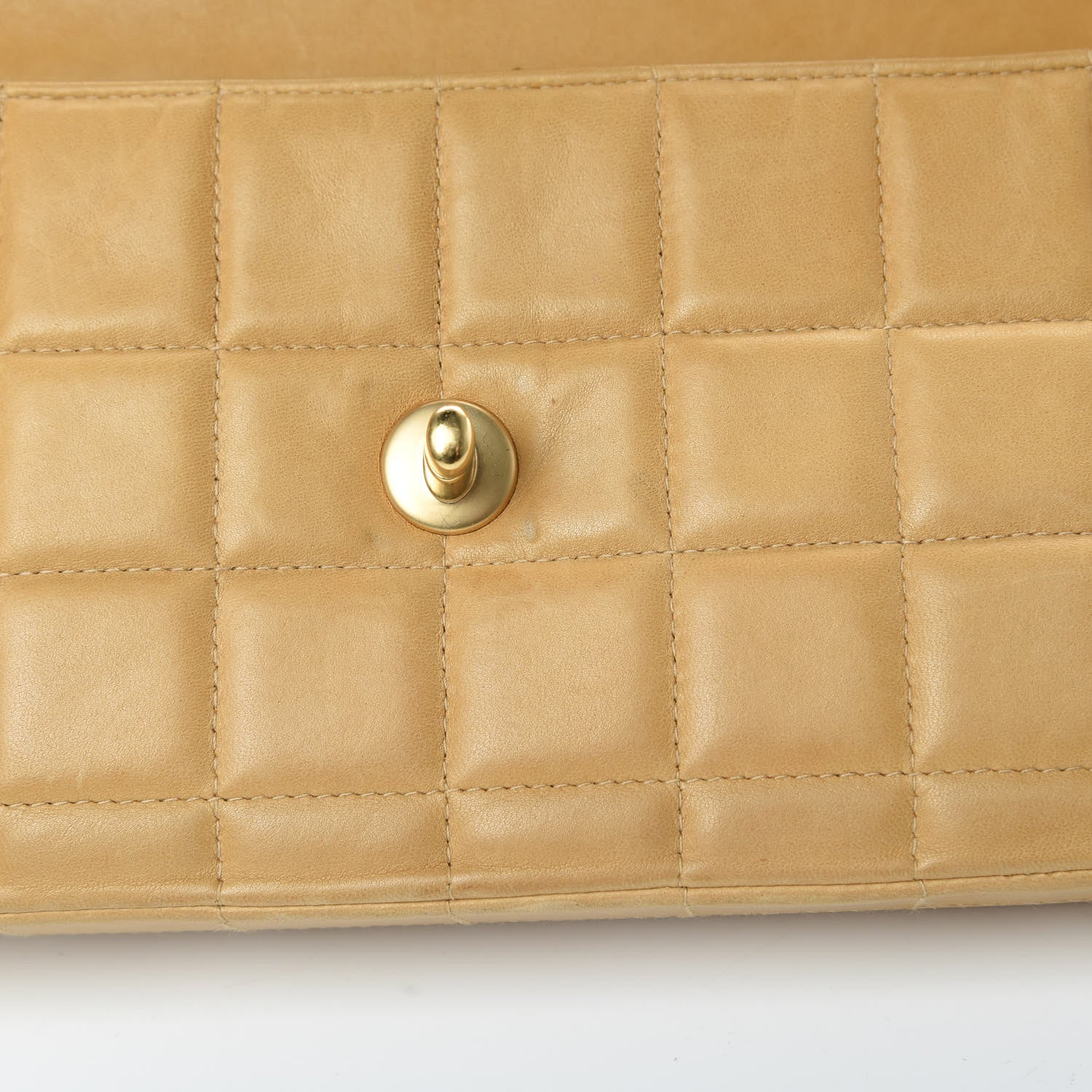 Chanel Lambskin East West Chocolate Bar Flap Beige 23 of 23