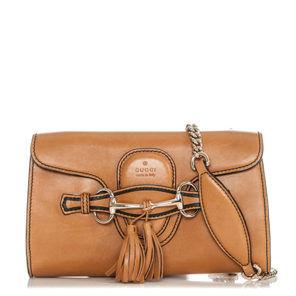 Gucci Saddle Soft Lux Small Emily Chain Shoulder Bag New Banana 1 of 8
