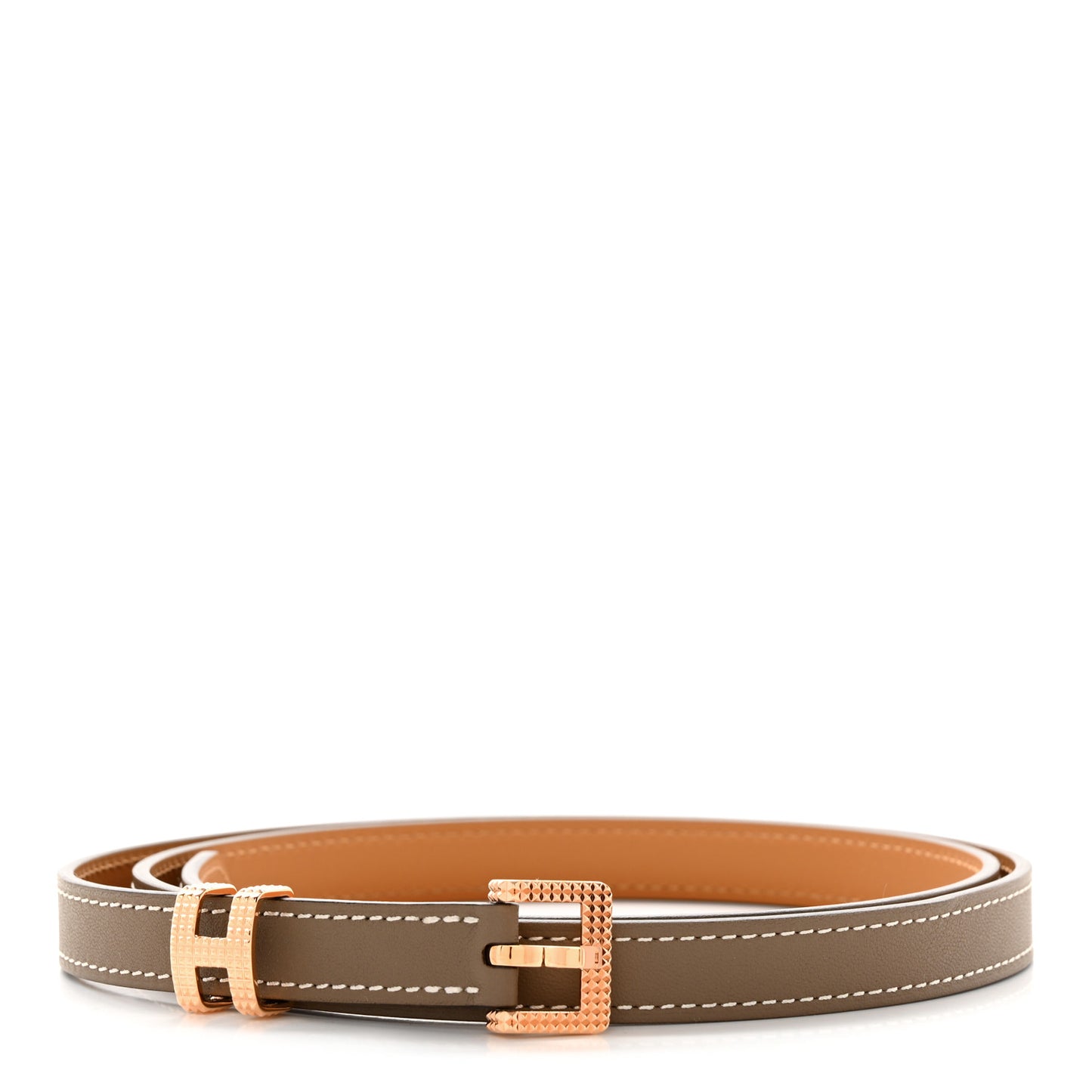 Vache Hunter 15mm Guillochee Pop H Belt Etoupe