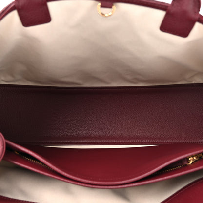 Chanel Grained Calfskin Stitched Urban Essentials Shopping Bag Dark Burgundy 5 of 11