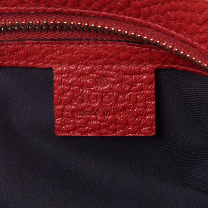 Gucci Calfskin Blondie Web Satchel Red 8 of 9