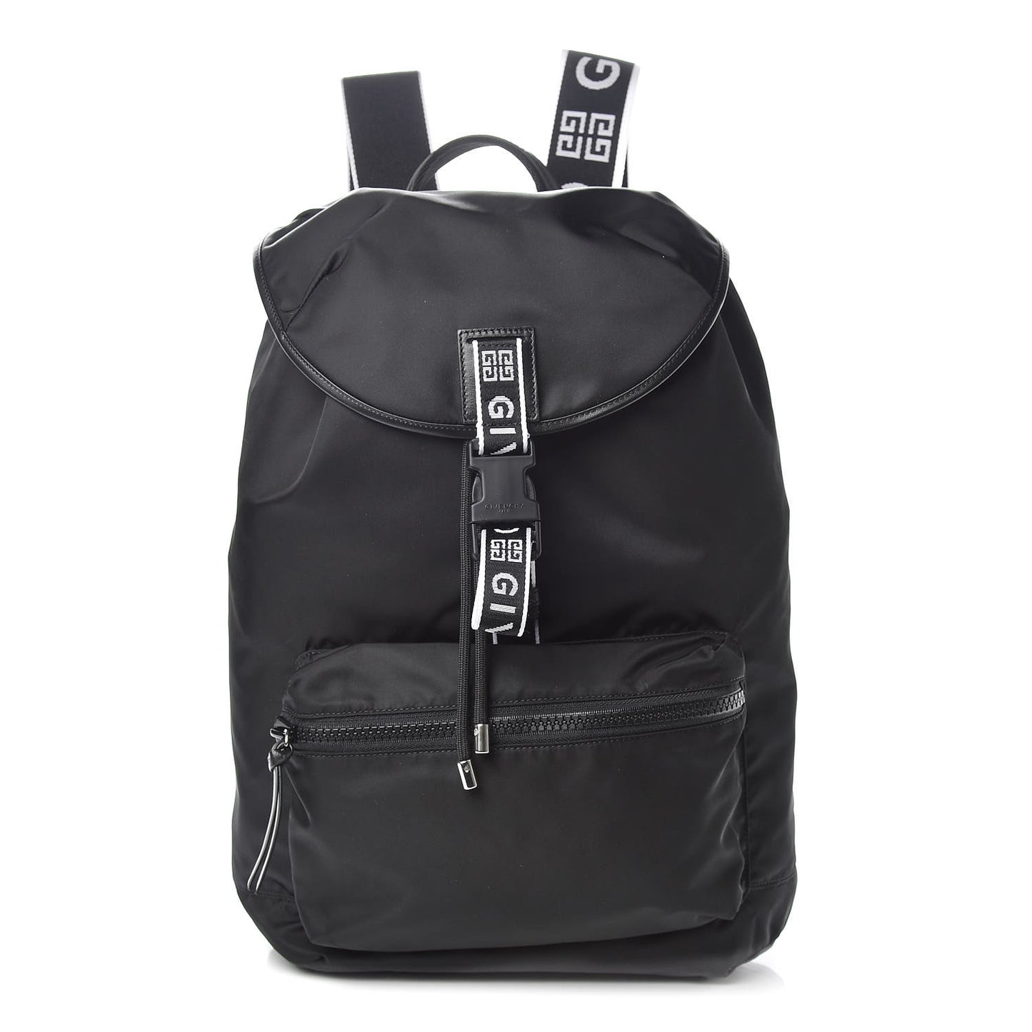 Nylon Light 3 Backpack Black White