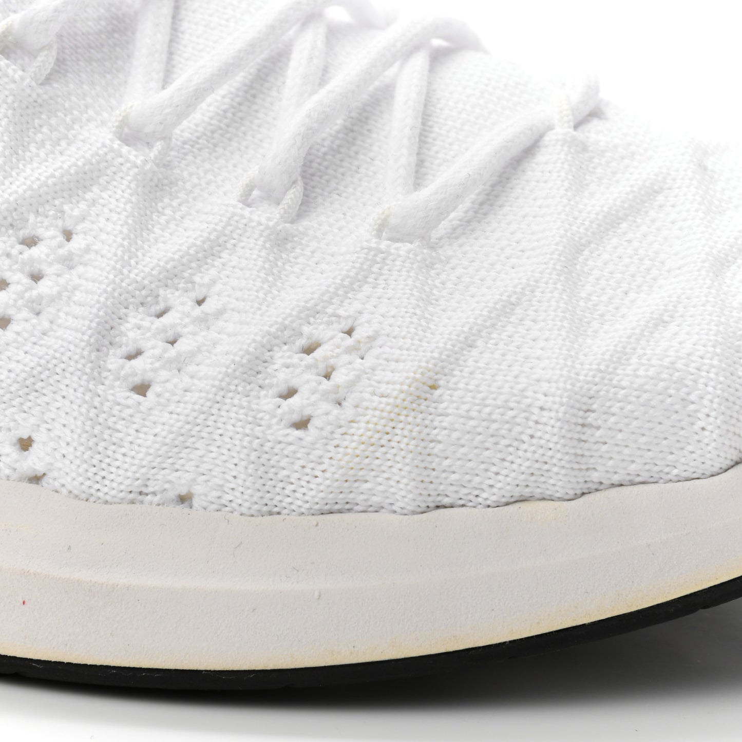 Fabric Logo Sneakers 39.5 White