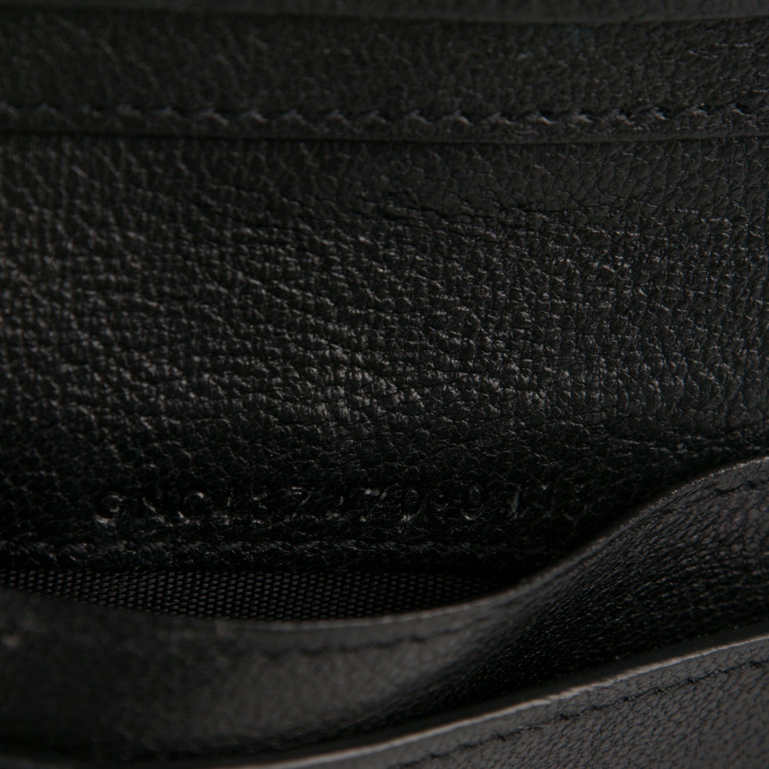 Saint Laurent Lambskin Matelasse Chevron Monogram Compact Wallet Black 8 of 8