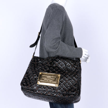 Louis Vuitton Vinyl Monogram Squishy Inventeur Messenger Bag Black 2 of 14