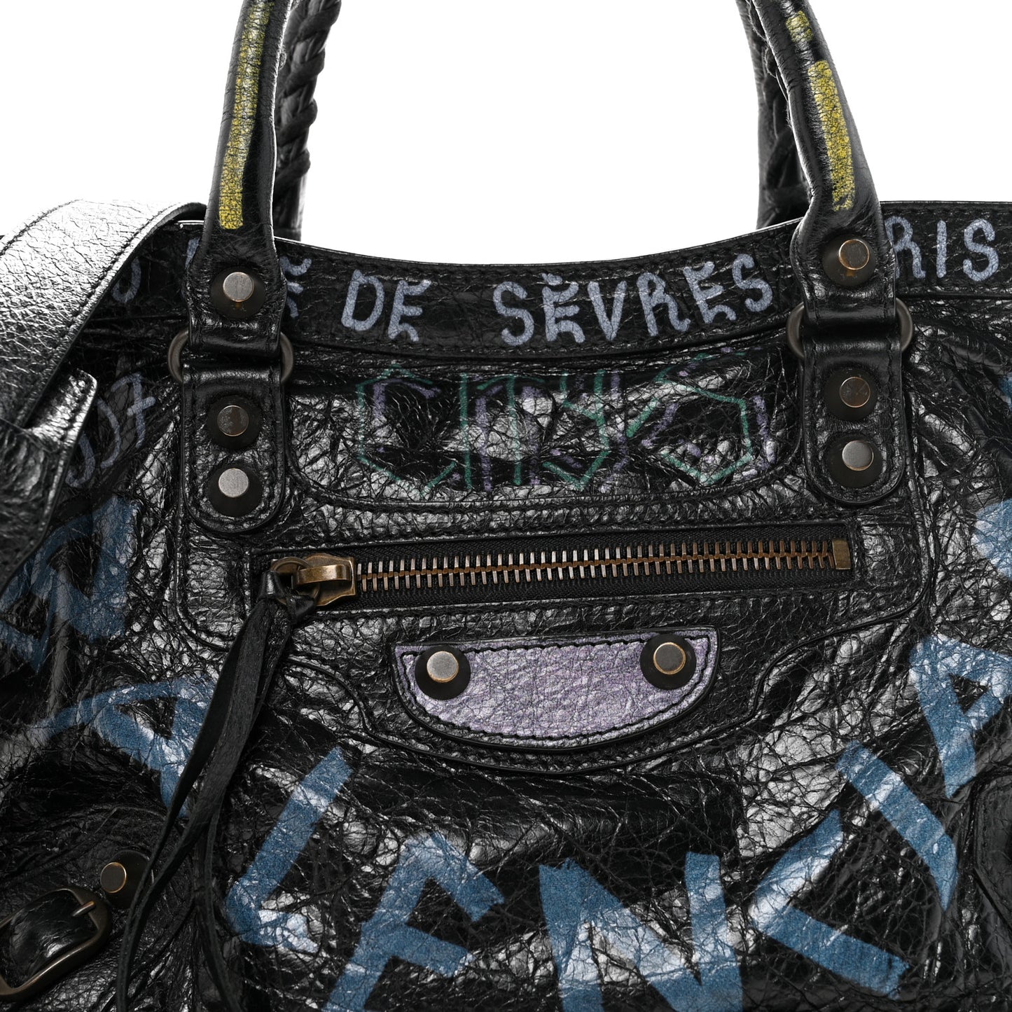 Agneau Graffiti All Over Classic Hardware S City Black Multicolor