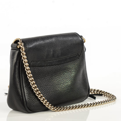 Gucci Pebbled Calfskin Small Soho Flap Crossbody Black 3 of 7