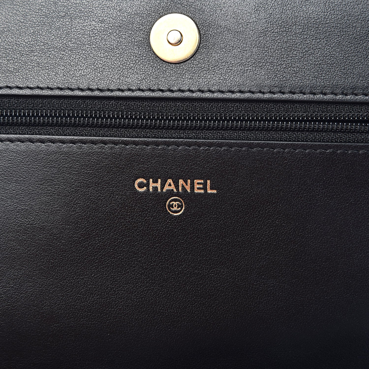 Chanel Caviar Quilted Boy Wallet On Chain WOC Black 6 of 12