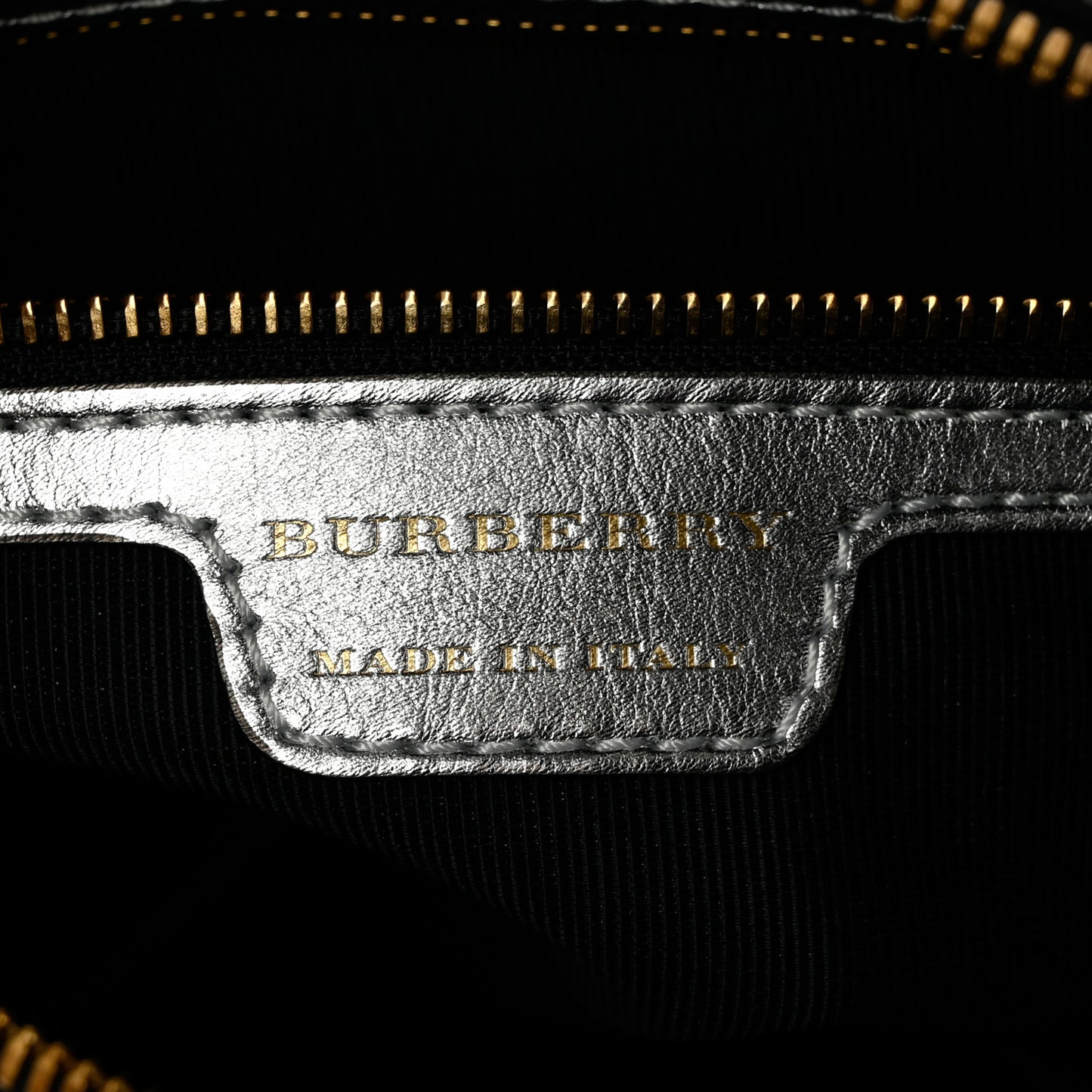 Smooth Calfskin 1983 Knight Check Link Bowling Bag Silver