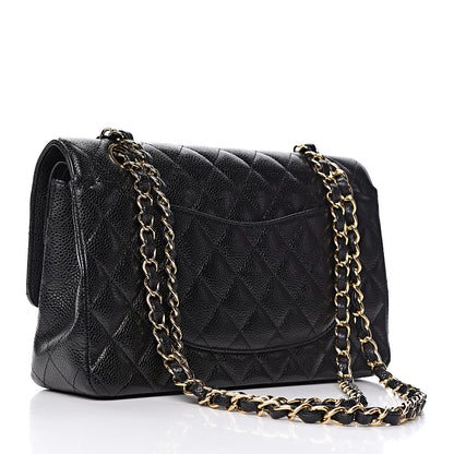 Chanel Caviar Quilted Medium Double Flap Black 3 of 13