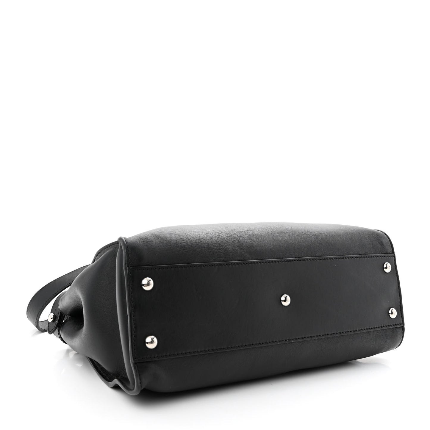 Vitello Seta Snakeskin Crocodile Monster Eyes Medium Peekaboo Iconic Satchel Black Girasole