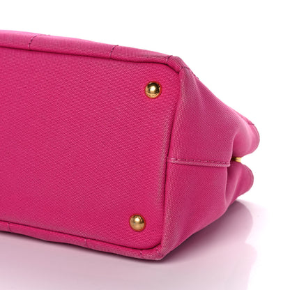 Prada Canapa Small Logo Tote Fuxia 10 of 13