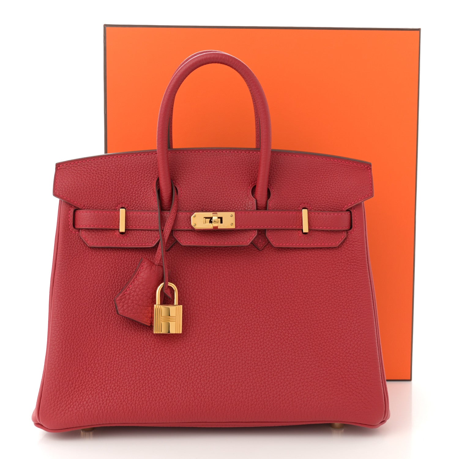 Hermes Togo Birkin 25 Rouge Vif 1629142 – FASHIONPHILE